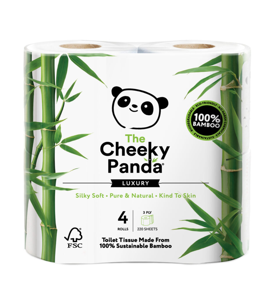 4 db-os bambusz WC papír - Cheeky Panda