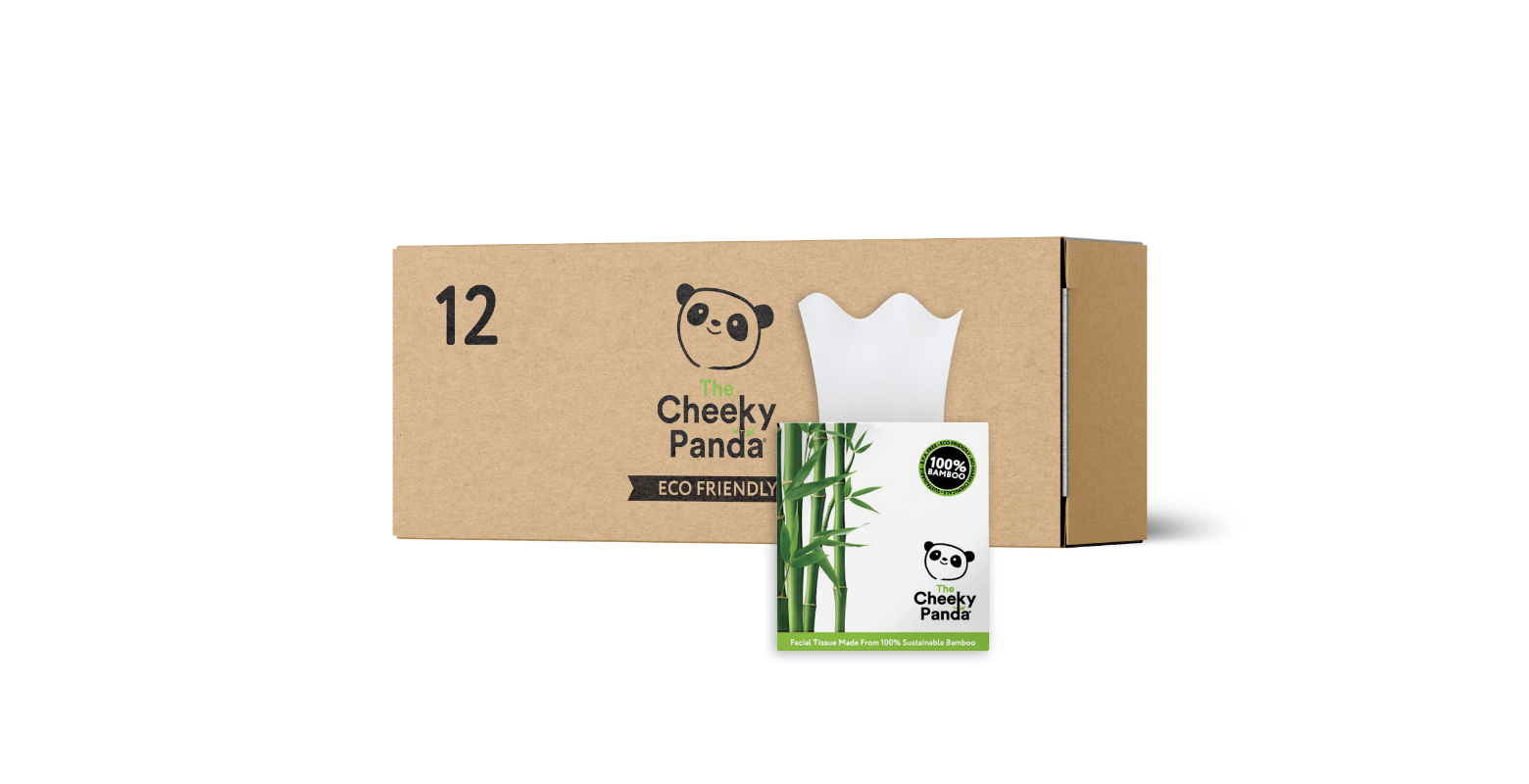 Kocka dobozos papírzsebkendő - Cheeky Panda